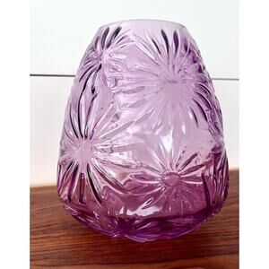 Debi Lilly Raised Floral Candle Holder Vase Home Decor